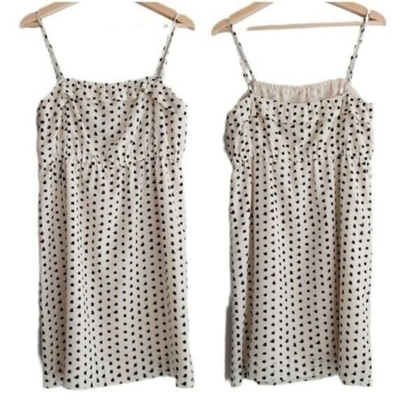 J. CREW / Empire Waist Tank Top MIni Dress Polka-dot Sz S - Picture 1 of 12